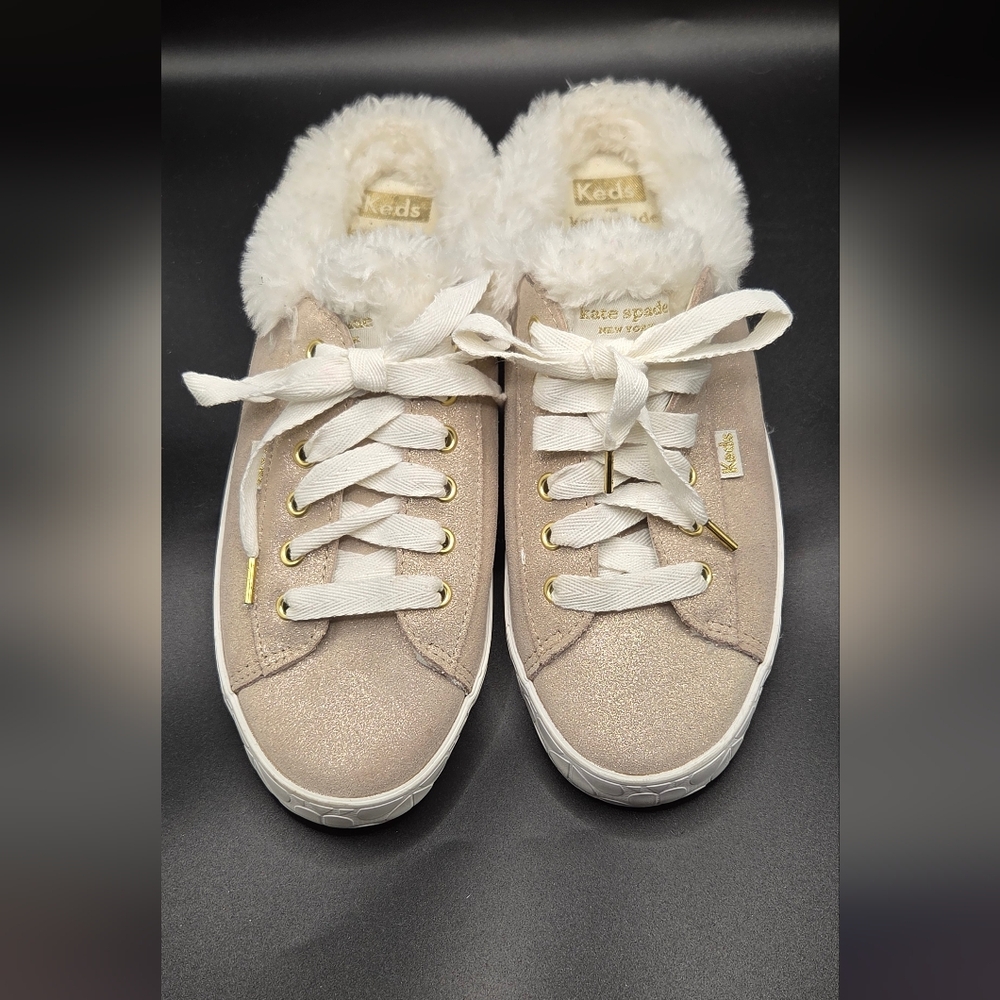 Kate Spade Keds Women's Sparkling Beige Sneakers